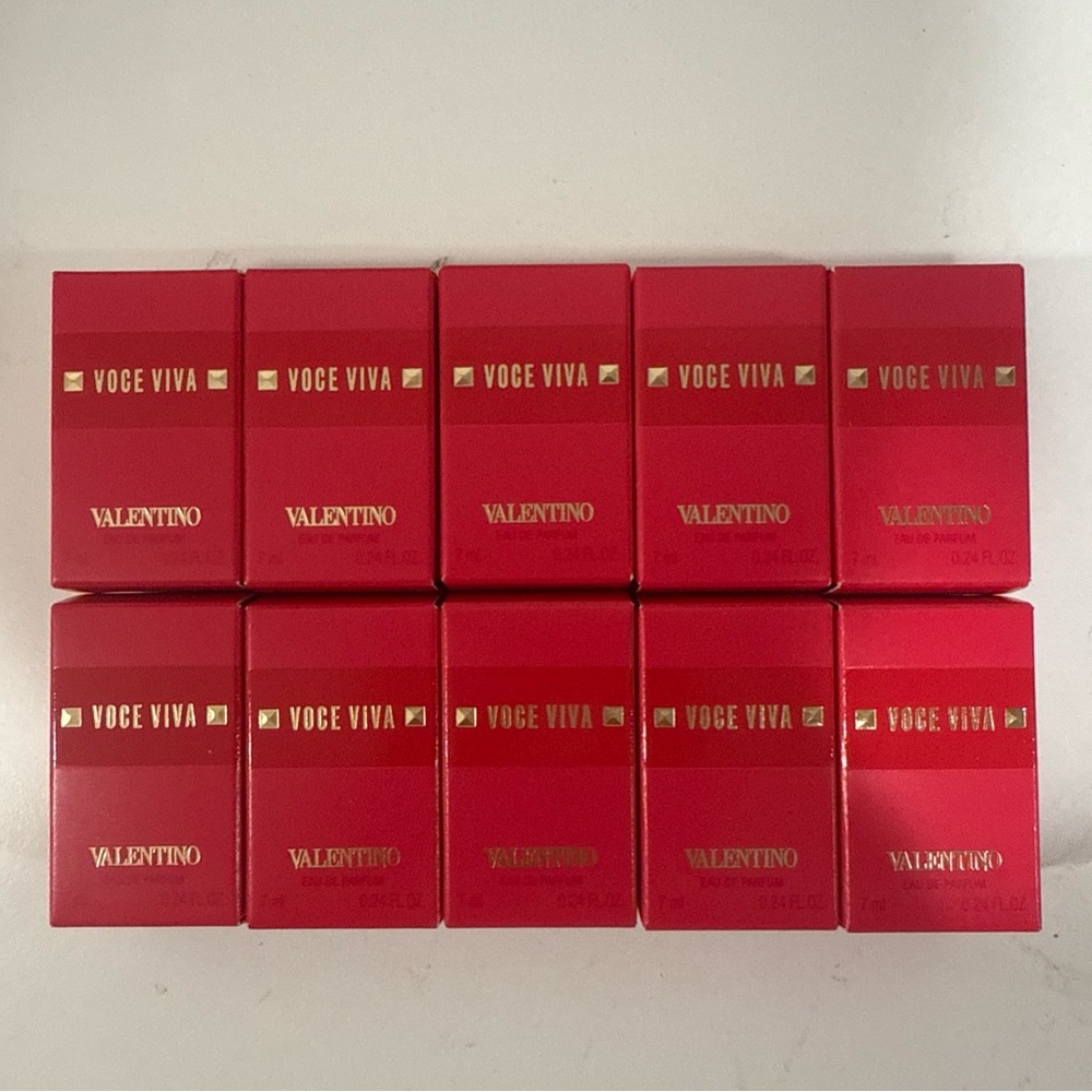 Lot Of 10 VOCE VIVA  Valentino   Eau de Parfum 7ml/each splash